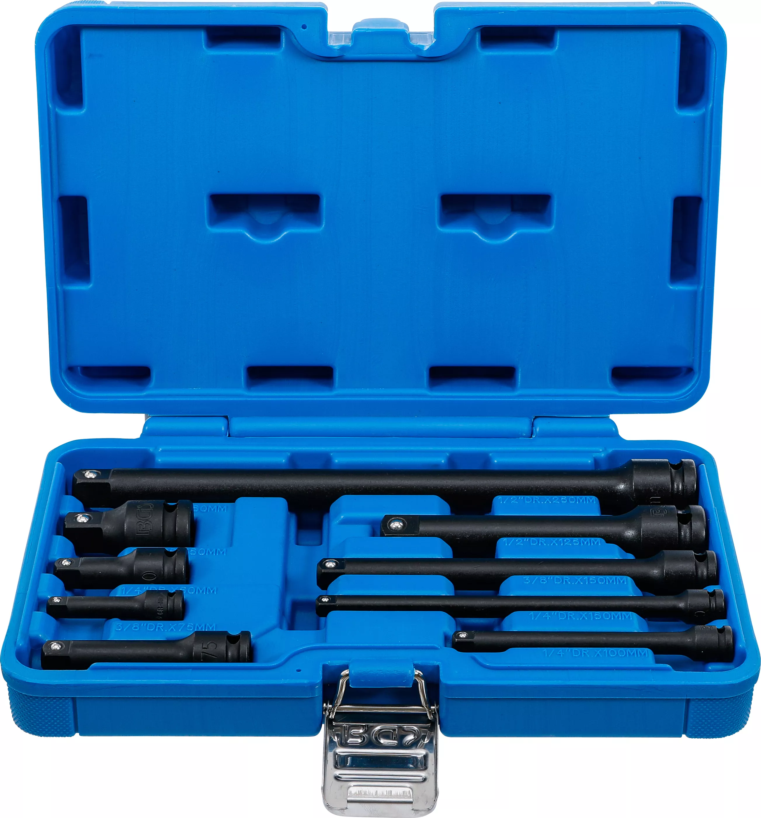 Predlžovacie nástavce, kované, 1/4", 3/8", 1/2" - 9 ks - B25145