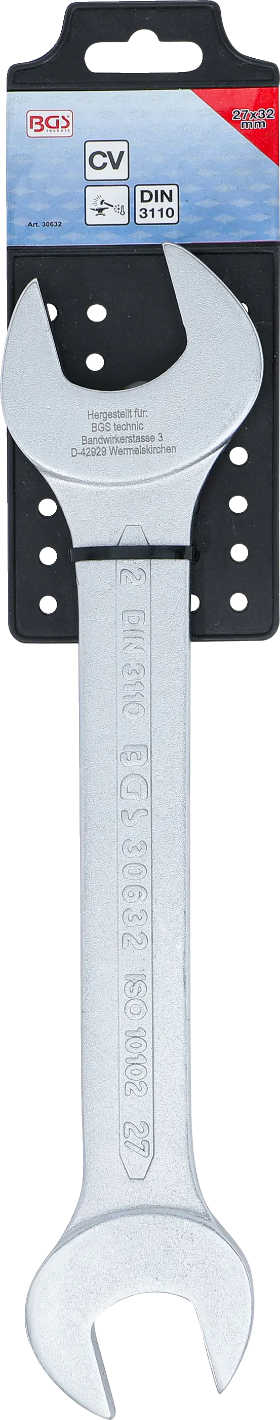 Oboustranný plochý klíč BGS, 27 x 32 mm - B30632
