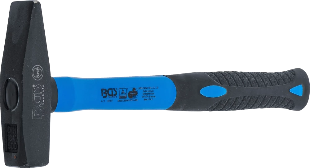 Zámečnické kladivo, sklolaminátová násada, DIN 1041, 500 g - B3854