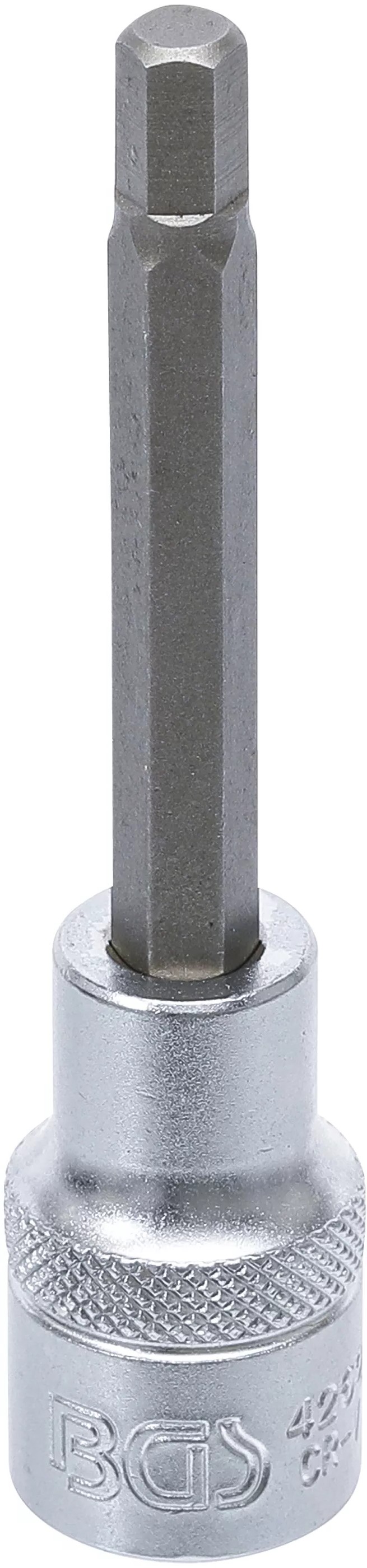 Hlavice s bitem HEX 1/2" Imbus H7, prodloužená 100 mm - B4262