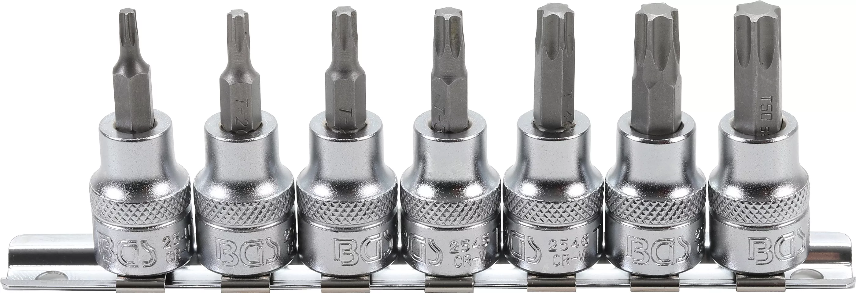 Hlavica s bitmi TORX, 3/8", 7 ks, T15 - T50 - B5108