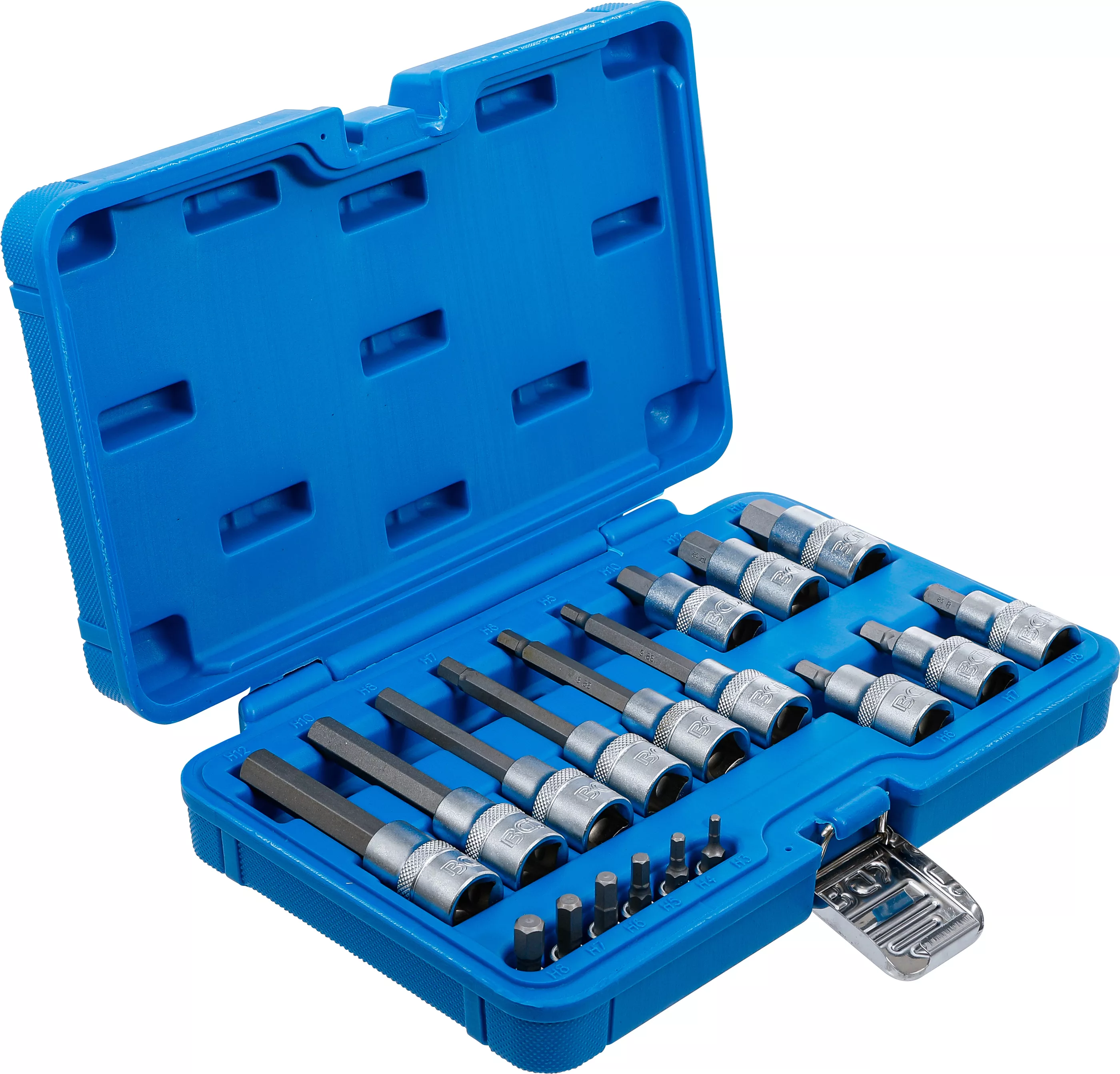 Sada nástrčných klíčů, imbus, 1/4", 1/2", 3 - 12 mm, 18 ks - B5171
