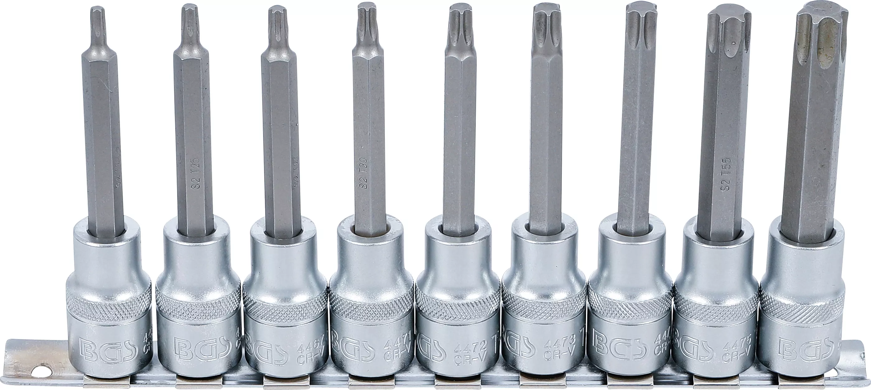 Sada hlavic s bity TORX, 1/2", 9 ks - B5177