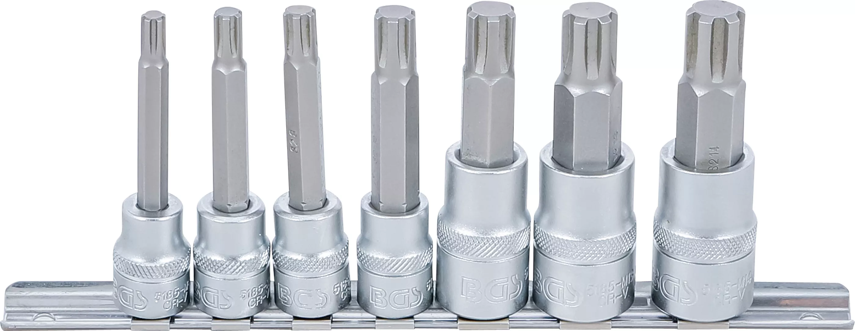 Hlavice s bity RIBE, 3/8" a 1/2", M6-M14, sada 7 ks - B5185