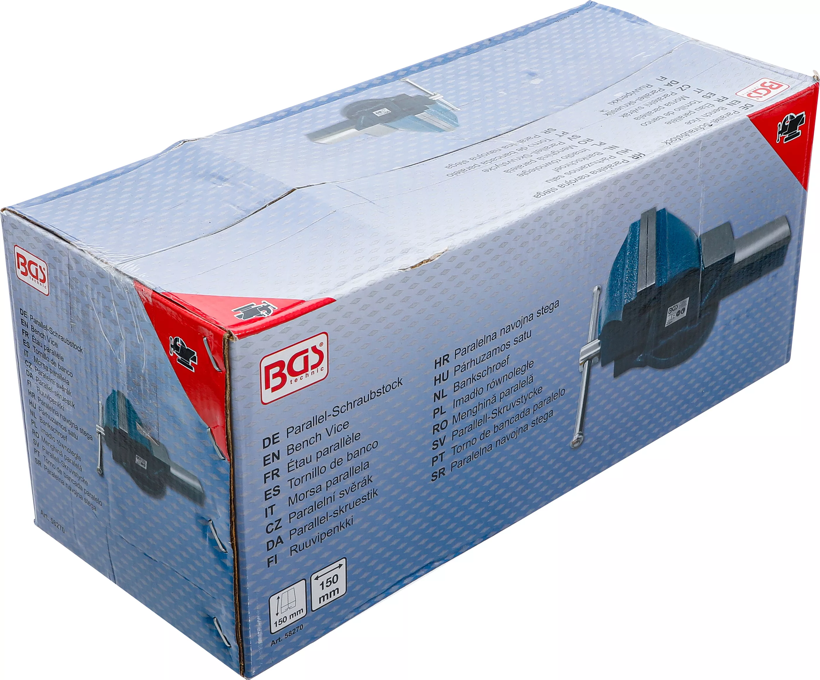 Paralelní svěrák BGS, 150 mm, 10,8 kg - B58270
