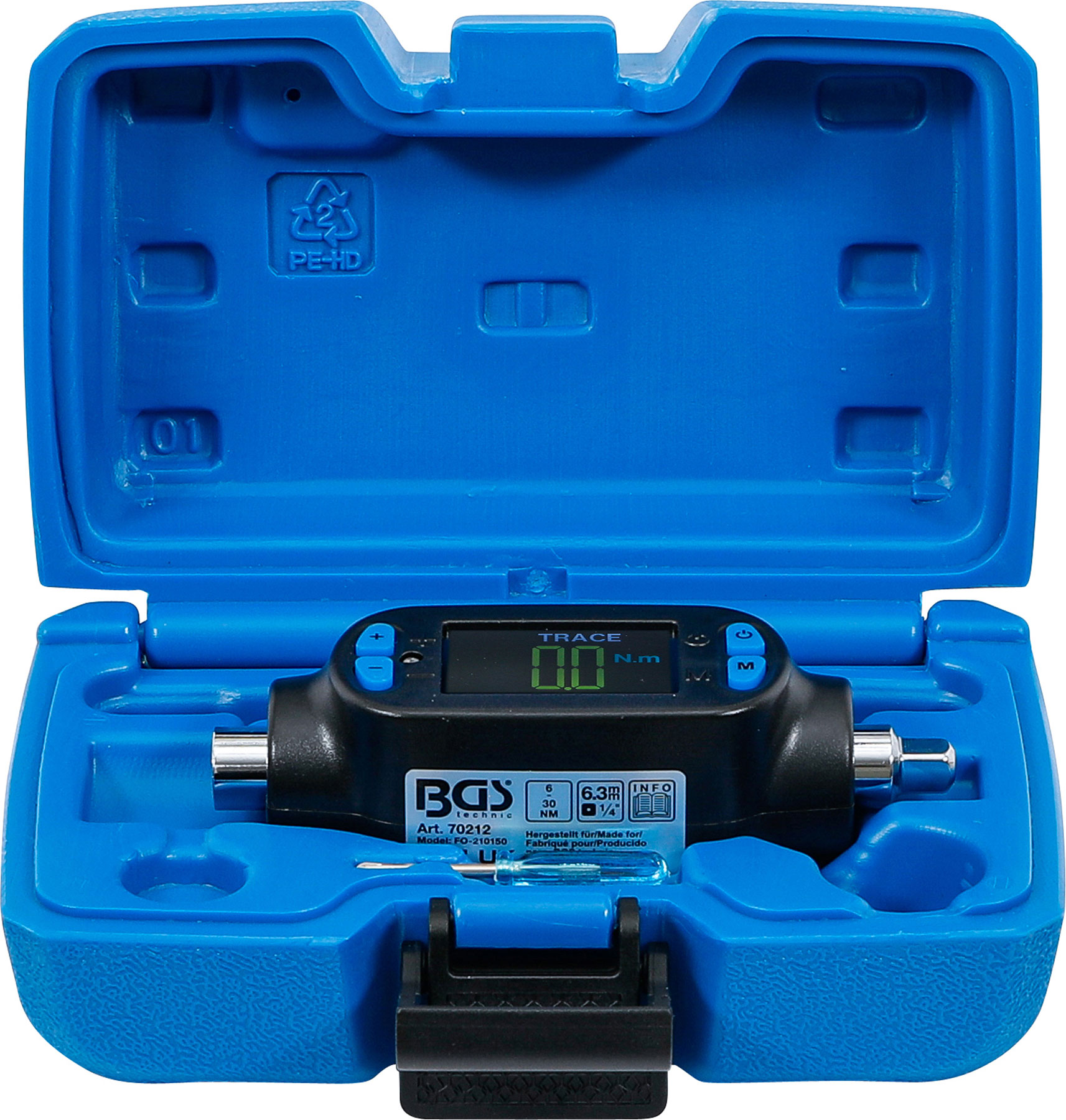Digitálny momentový adaptér 1/4", 6 - 30 Nm - B70212