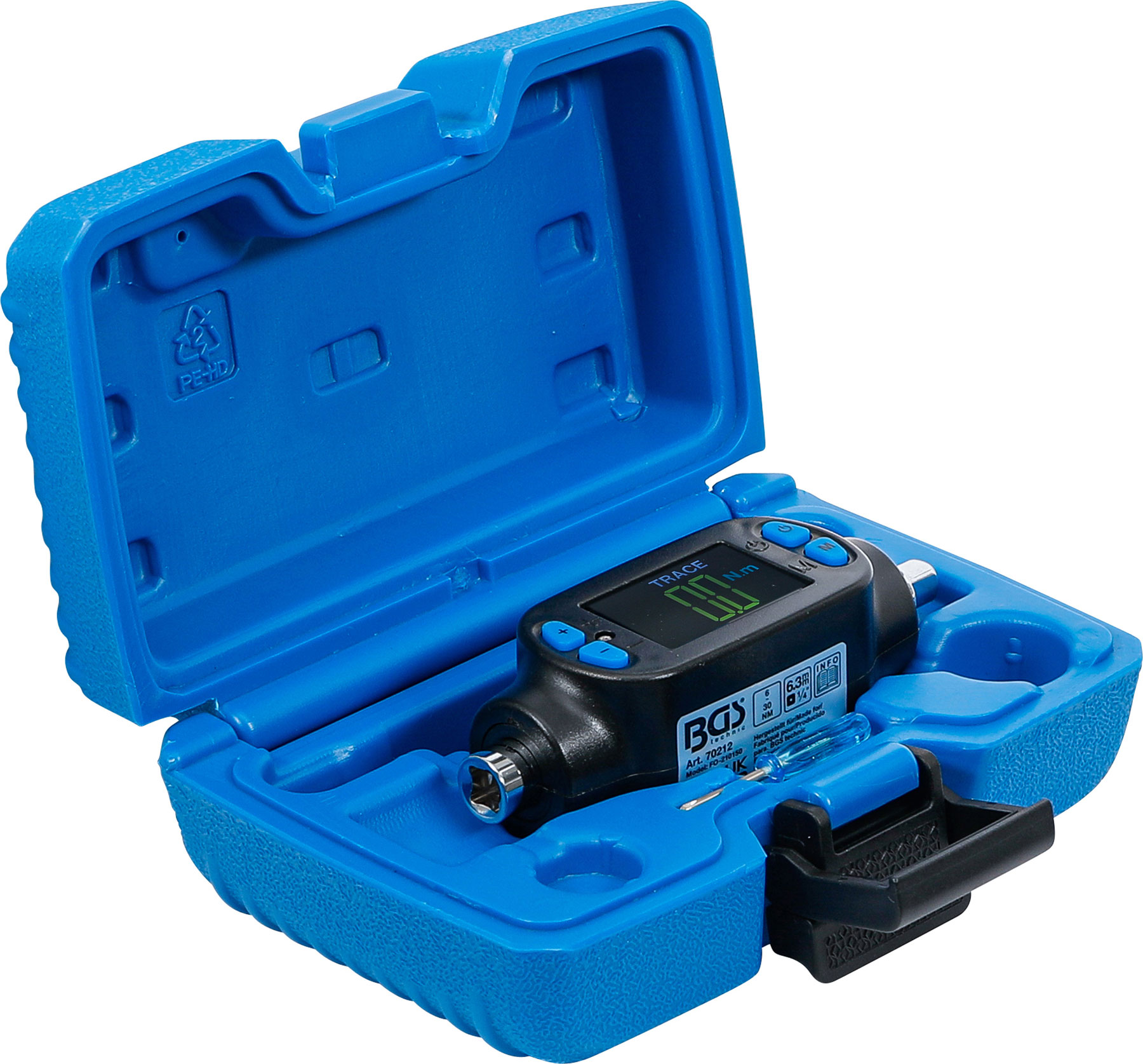 Digitálny momentový adaptér 1/4", 6 - 30 Nm - B70212