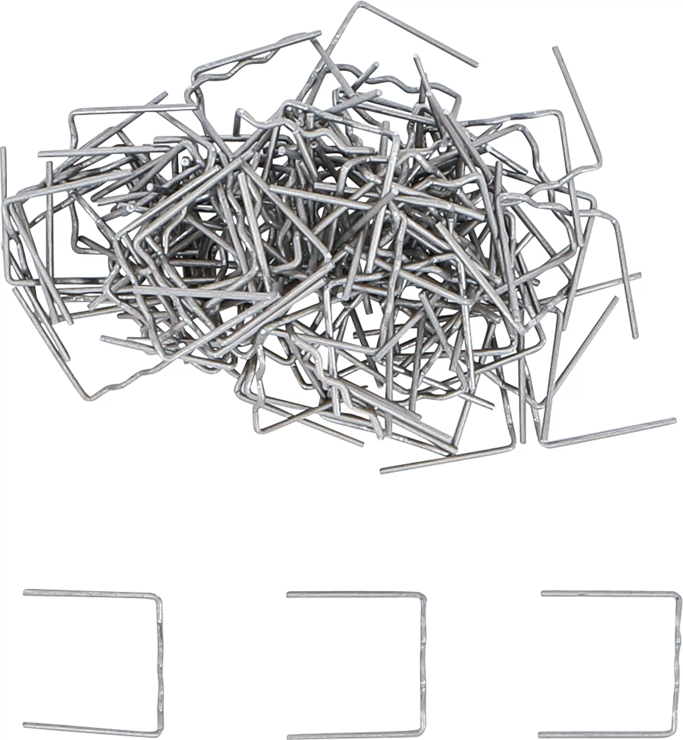Sponky na opravu plastov, typ U, 0,8 mm, 100 ks - B73351