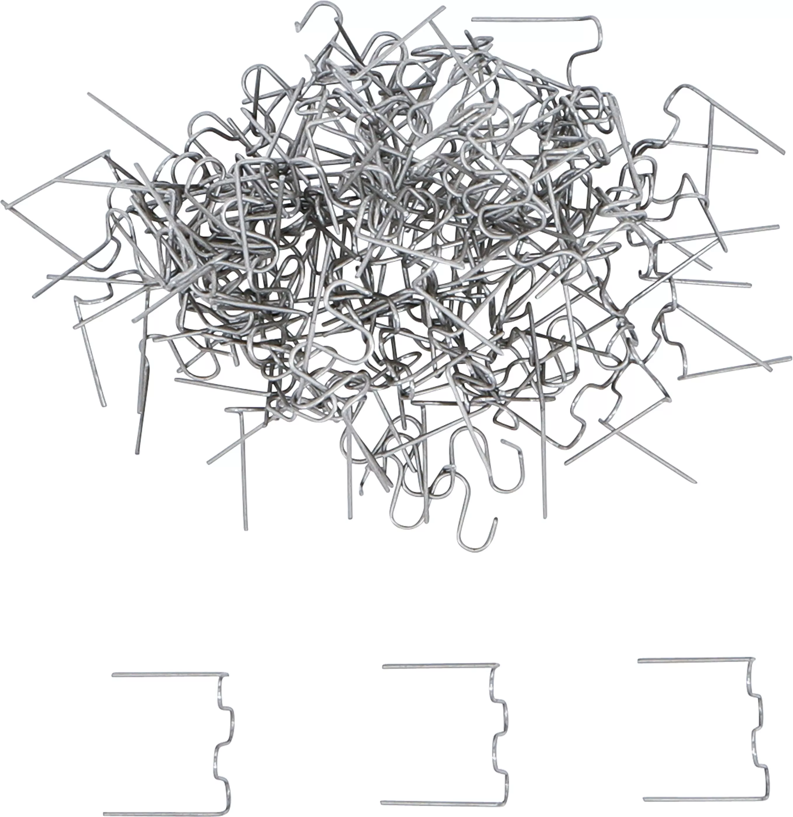 Sponky na opravu plastov, typ S, 0,6 mm, 100 ks - B73352