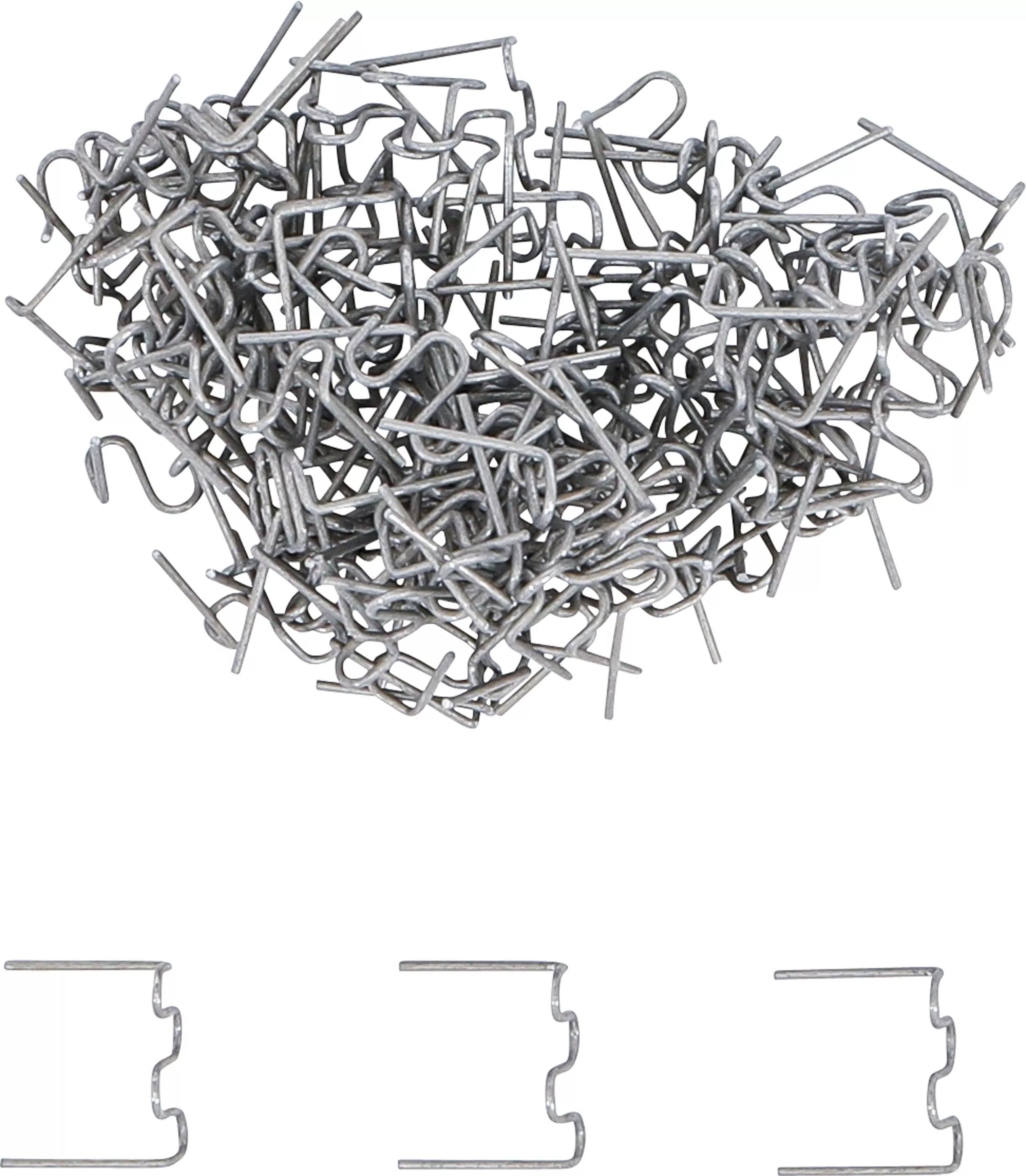 Sponky na opravu plastov, typ S, 0,8 mm, 100 ks - B73353