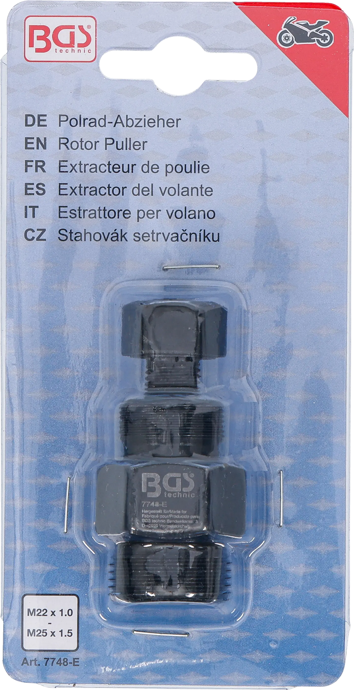Stahovák setrvačníku, M22 x 1,0 - M25 x 1,5 mm, BGS - B7748-E