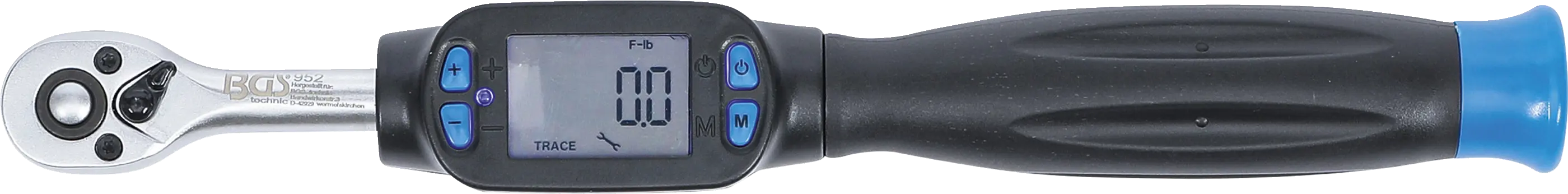 Digitální momentový klíč 1/4", 6 - 30 Nm, BGS - B952