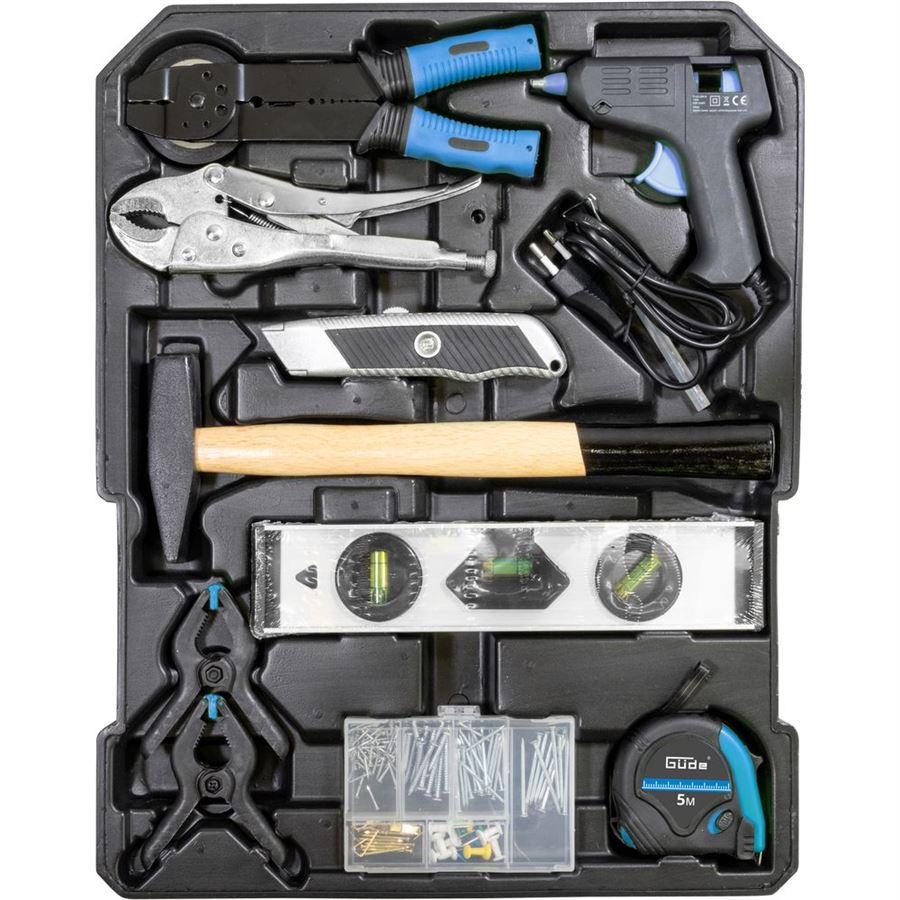 Sada nářadí v kufru s gola sadou 1/2", 1/4", 500 ks, Güde 39004