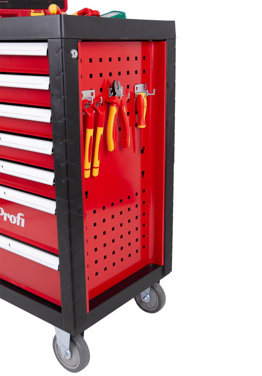 Dílenský vozík s VDE nářadím pro elektrikáře, profi sada 86 ks - H14019VDE