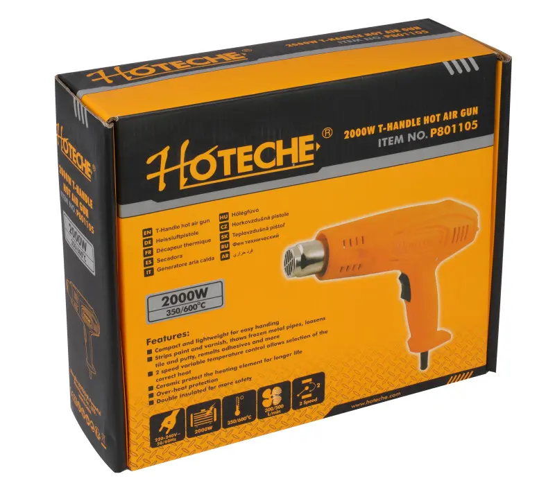 Horkovzdušná pistole 2000W, 300/550°C - HTP801105