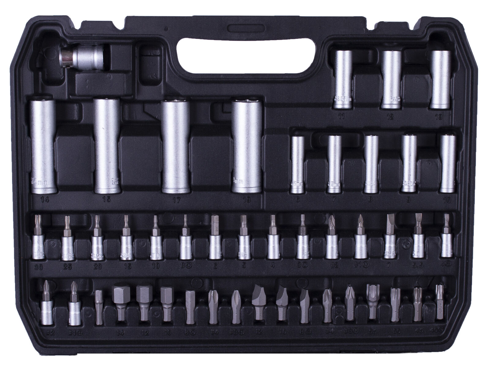 Gola sada 1/4", 1/2", 94 ks v plastovém kufru