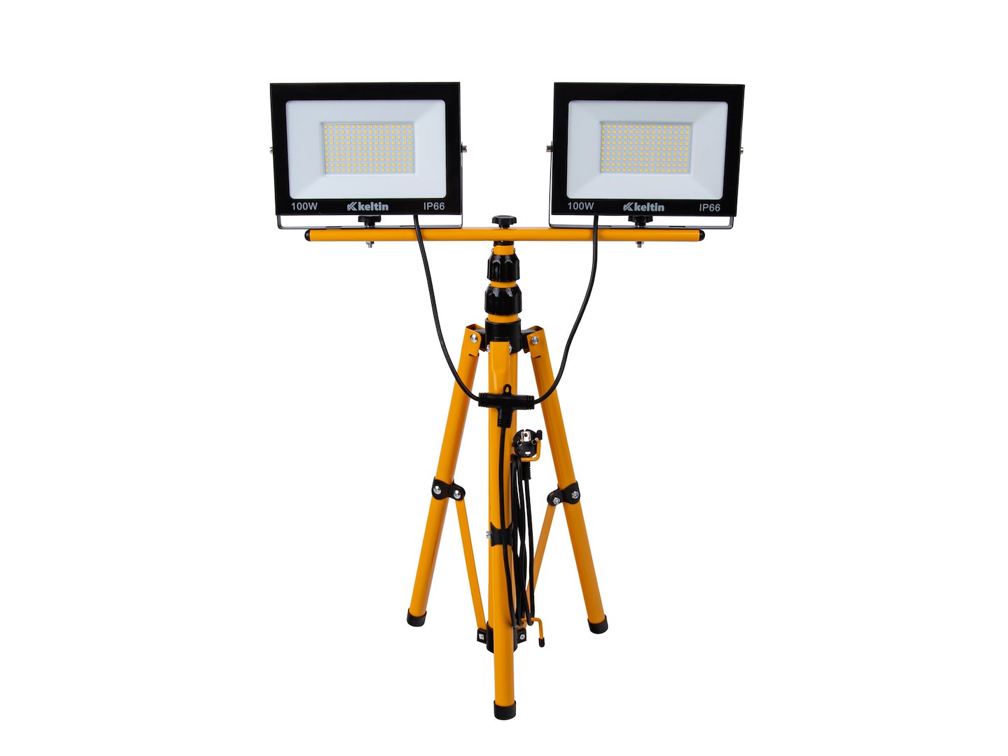 LED reflektor 2x100 W s teleskopickým stativem, bílá 4500K - K02051