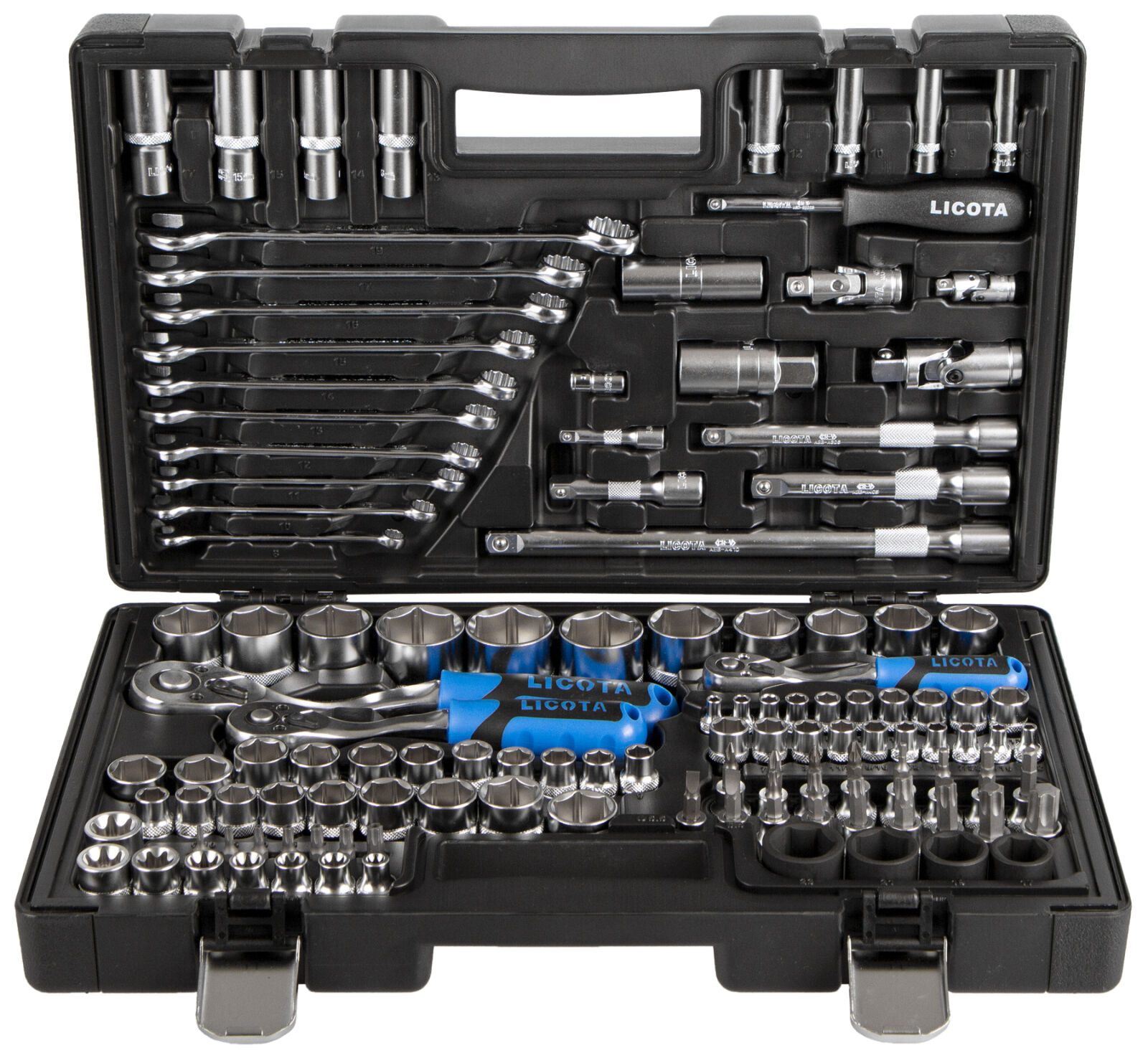 Gola sada s klíči 1/4", 3/8" a 1/2", 120 ks - LIALK8006F