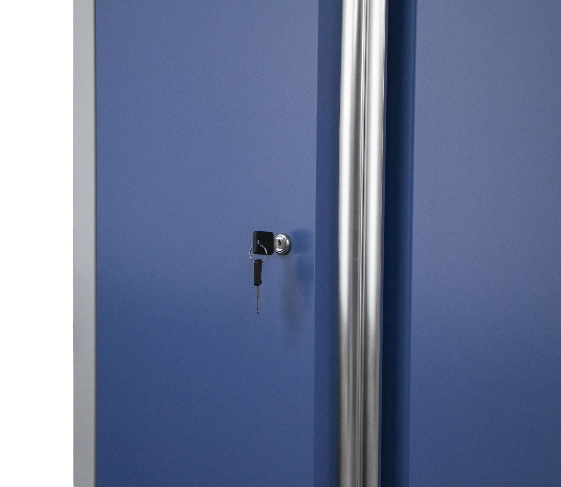 Celokovová široká dielenská skriňa PROFI BLUE 915x458x2000 mm - MTGB1336