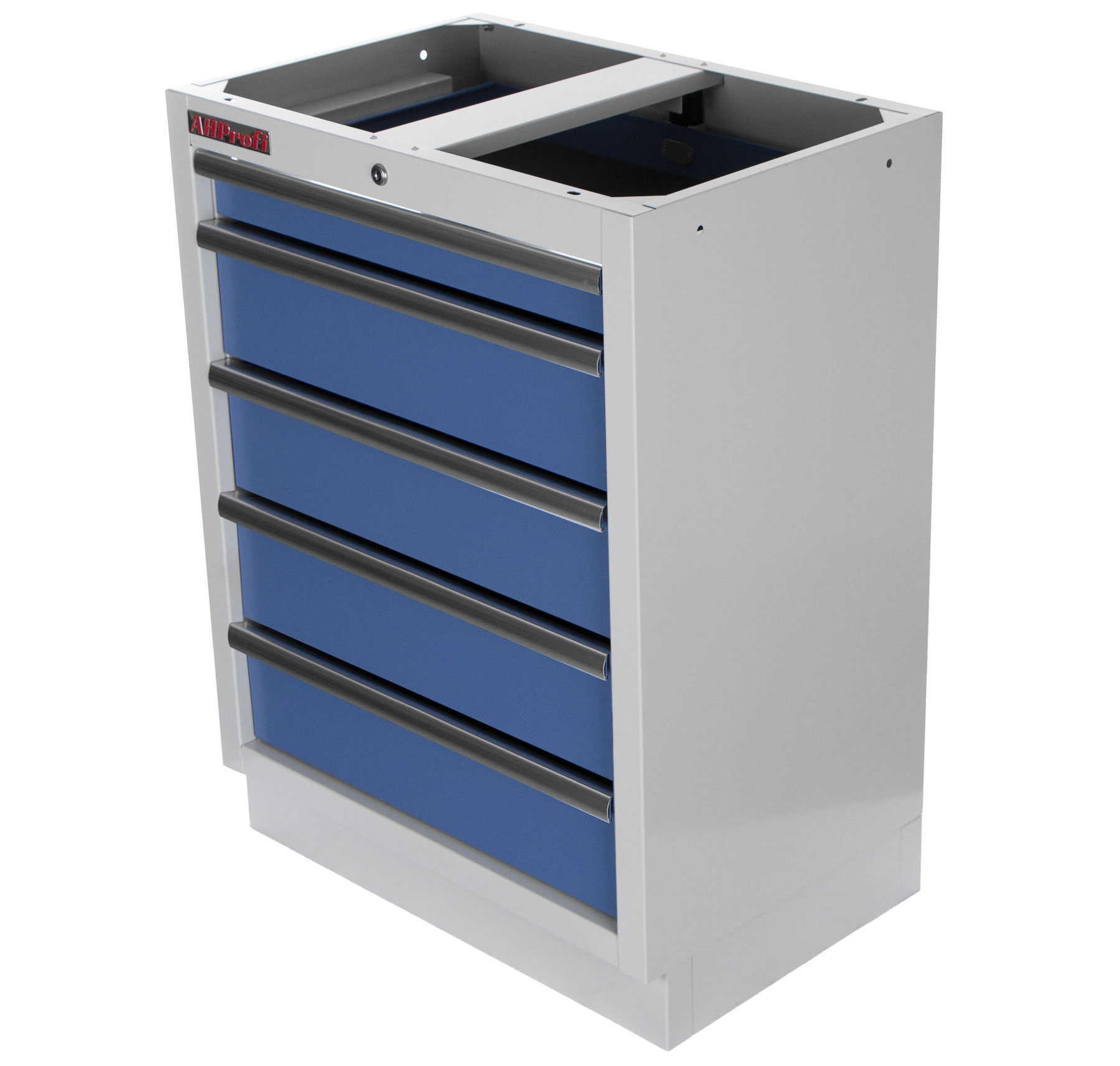 Celokovová dielenská skrinka PROFI BLUE s 5-timi šuplíkmi 680x458x910 mm - MTGC1305