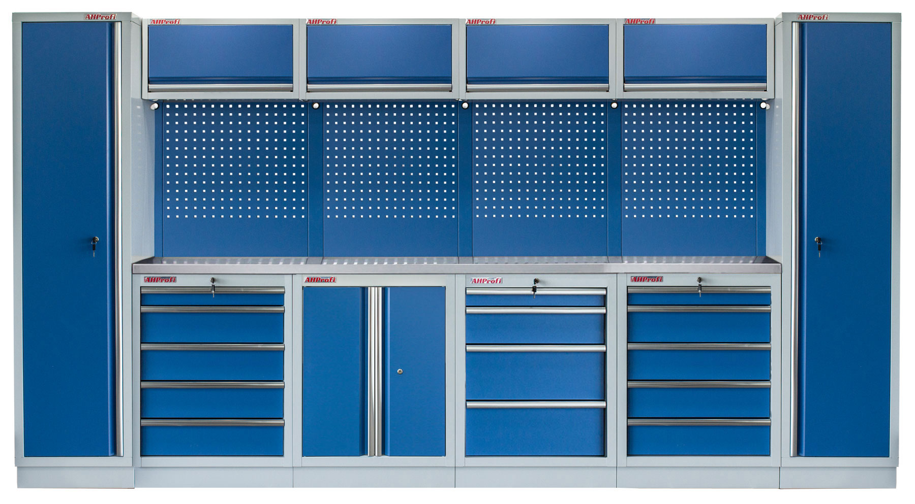 Kvalitní PROFI BLUE dílenský nábytek 3920 x 495 x 2000 mm - MTGS1300AV