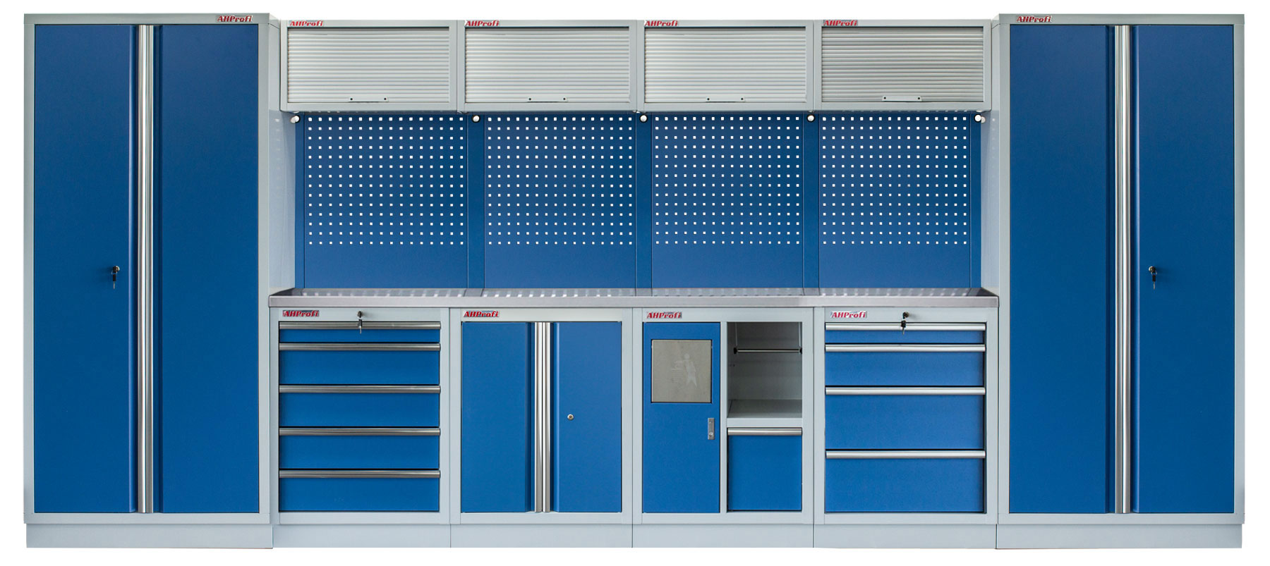 Kvalitný PROFI BLUEdielenský nábytok - 4535 x 2000 x 495 mm - MTGS1301AQ