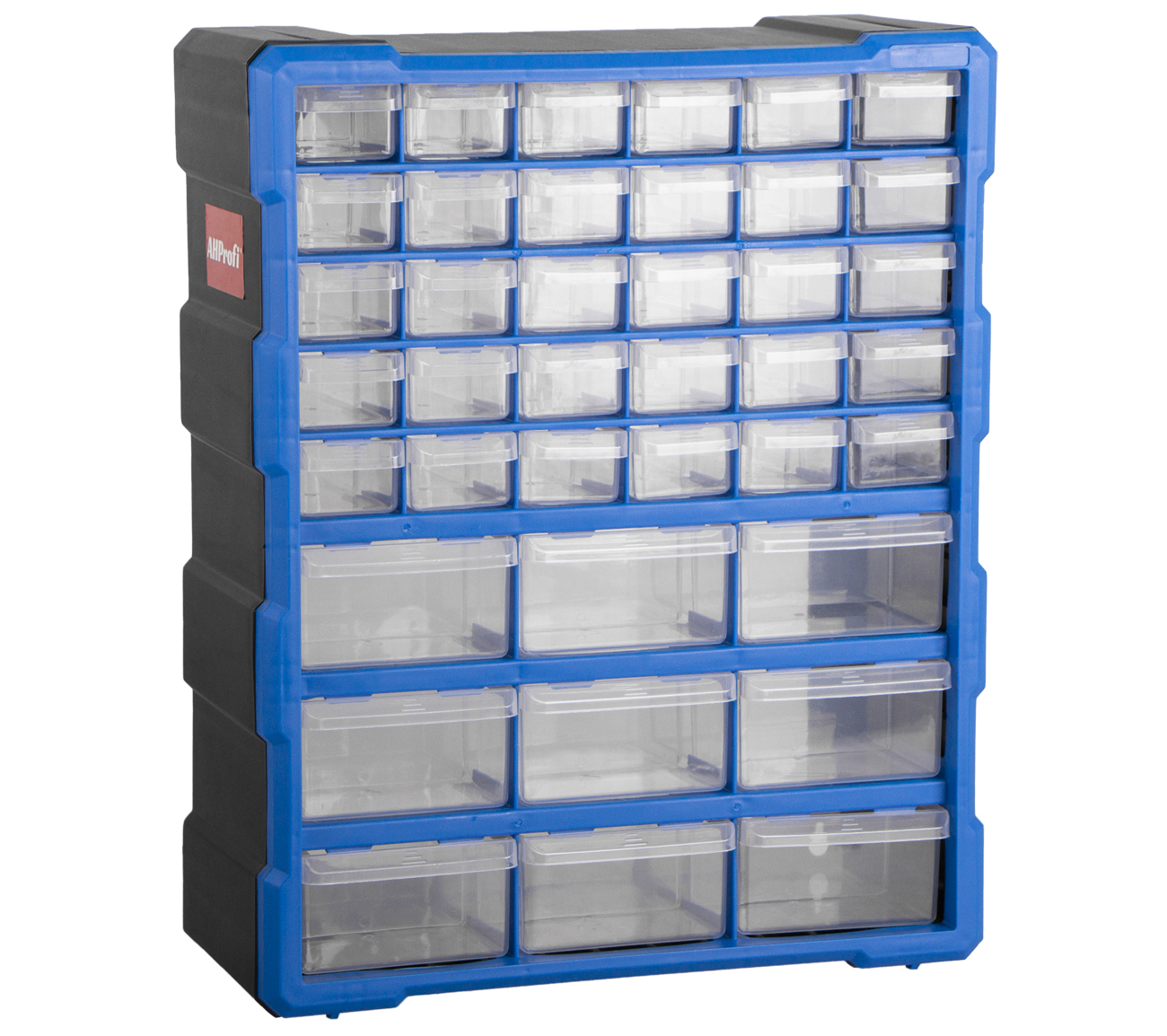 Plastový organizér / box na skrutky, 39 rozdeľovníkov - MW1502