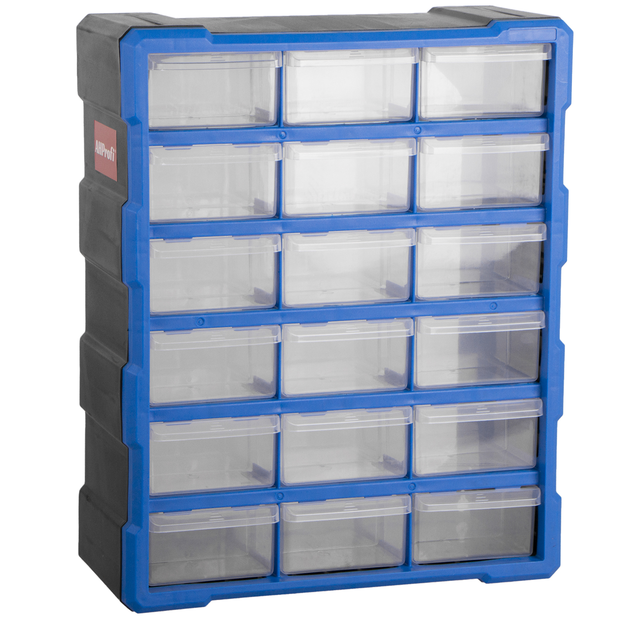 Plastový organizér/box na skrutky, 18 rozdeľovníkov - MW1506