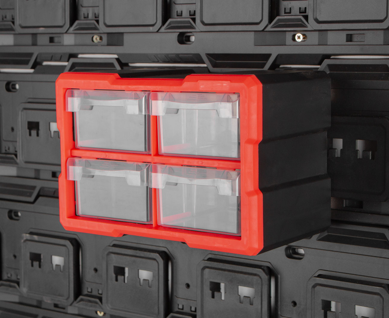 Plastový organizér, 4 boxy - MW7011