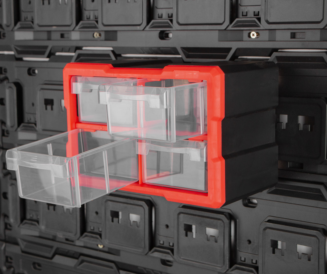 Plastový organizér, 4 boxy - MW7011