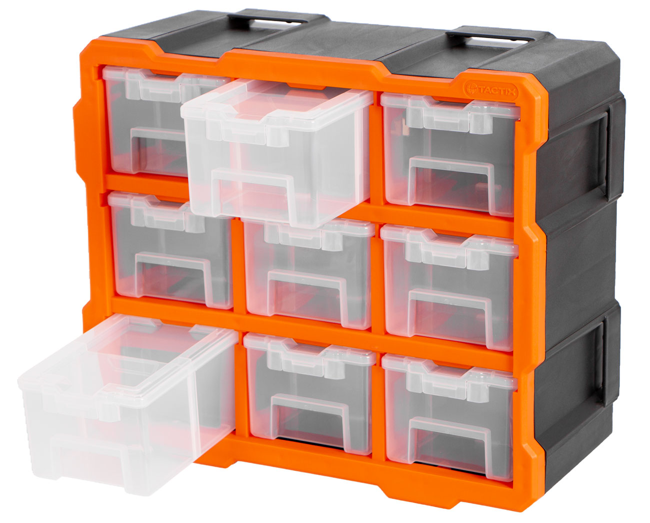 Plastový organizér, 9 uzavíratelných boxů - TC320674