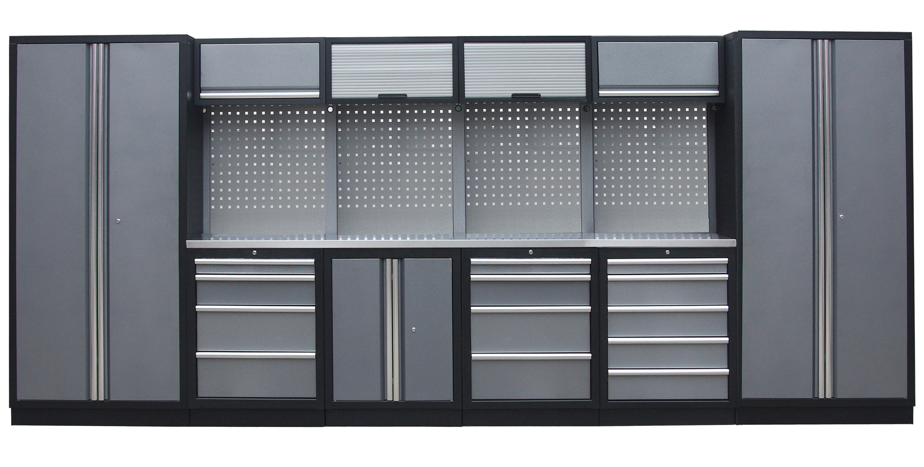 Kvalitný PROFI dielenský nábytok - 4535 x 2000 x 495 mm - TGS1300A11