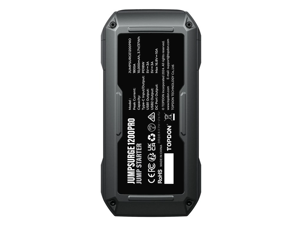 TOPDON Car Jump Starter JumpSurge 1200 PRO, 1 800 A