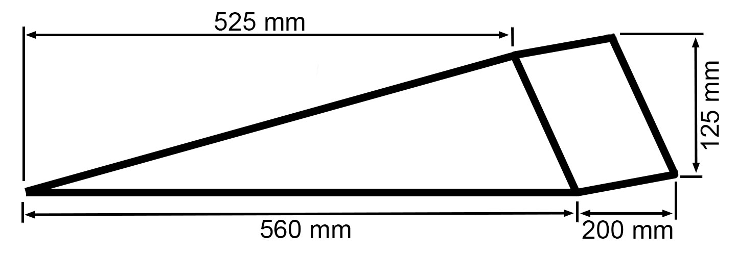 Nájazdová rampa plastová - 1ks (BR570) - TRTS570