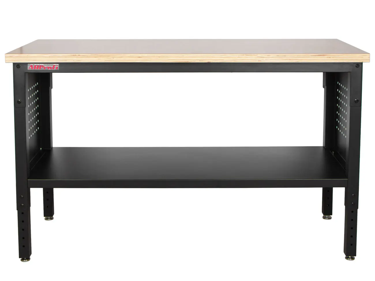 Výškově nastavitelný dílenský stůl s dřevěnou deskou, 152 cm - TSP6024