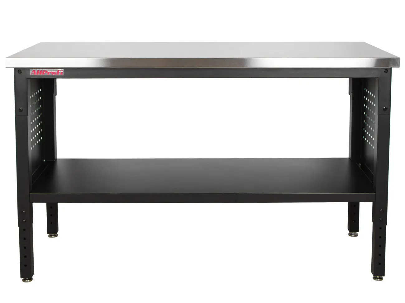 Výškově nastavitelný dílenský stůl s nerezovou deskou, 152 cm - TSP6024S