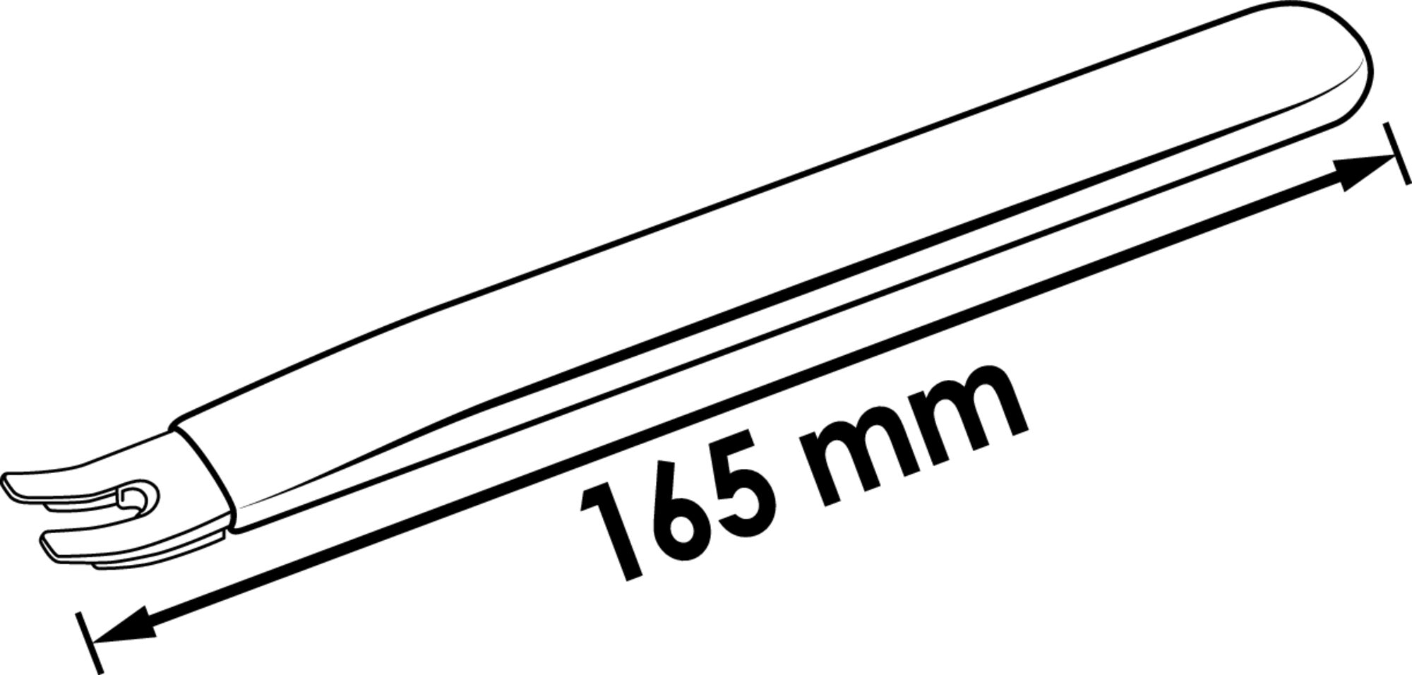 Uvolňovací páka pro plastové příchytky, 165 mm, Vigor - V4310N