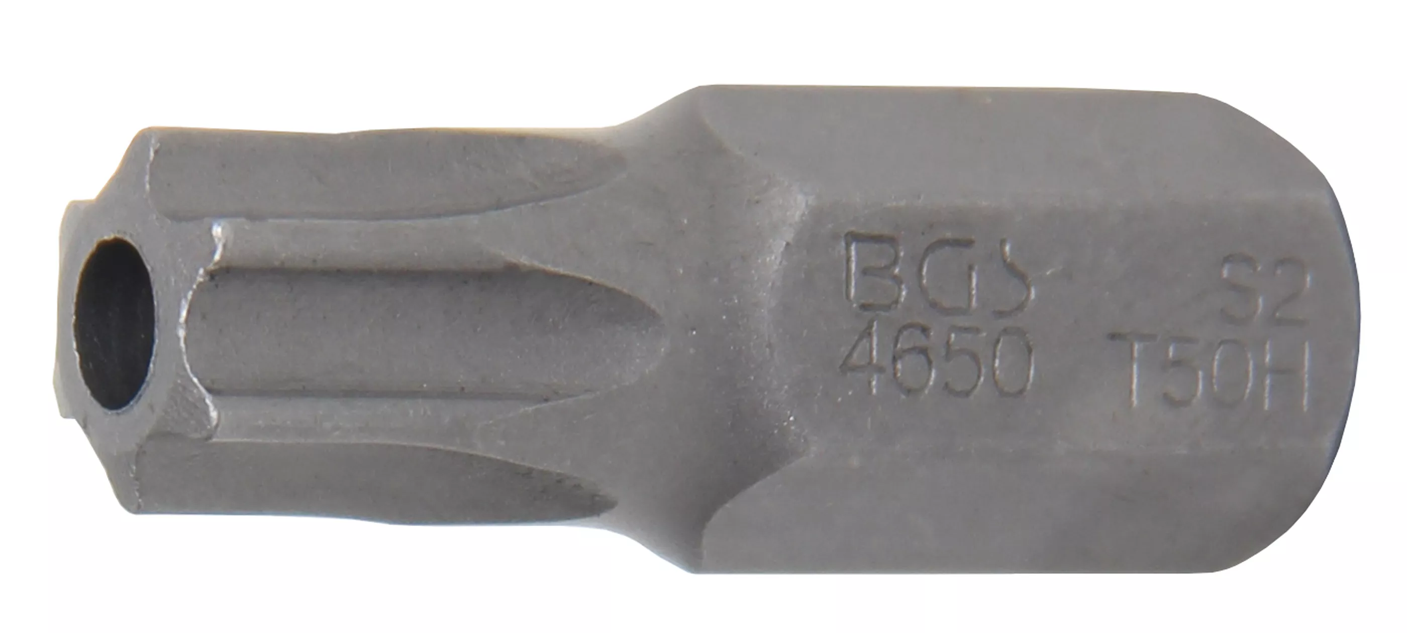 Bit TORX, T50, 10 mm, délka 30 mm, s otvorem - B4650