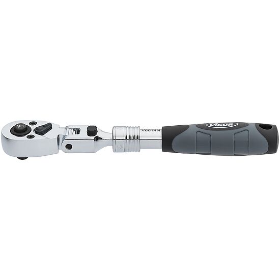 Teleskopická přepínací ráčna 1/4", Vigor - V6614N
