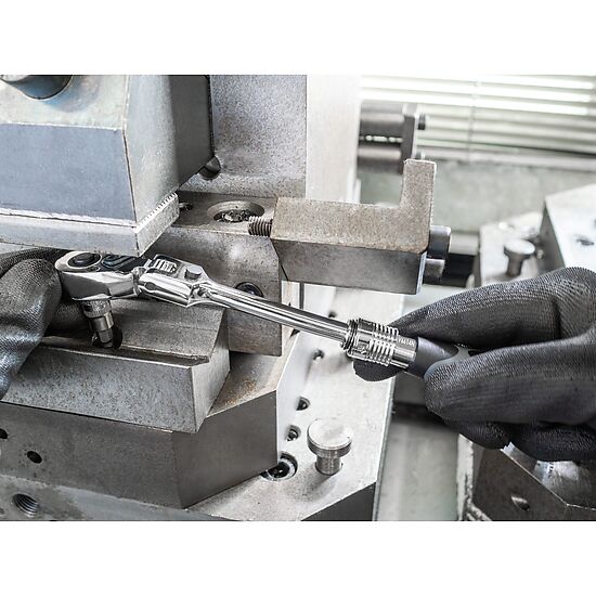 Teleskopická přepínací ráčna 1/4", Vigor - V6614N