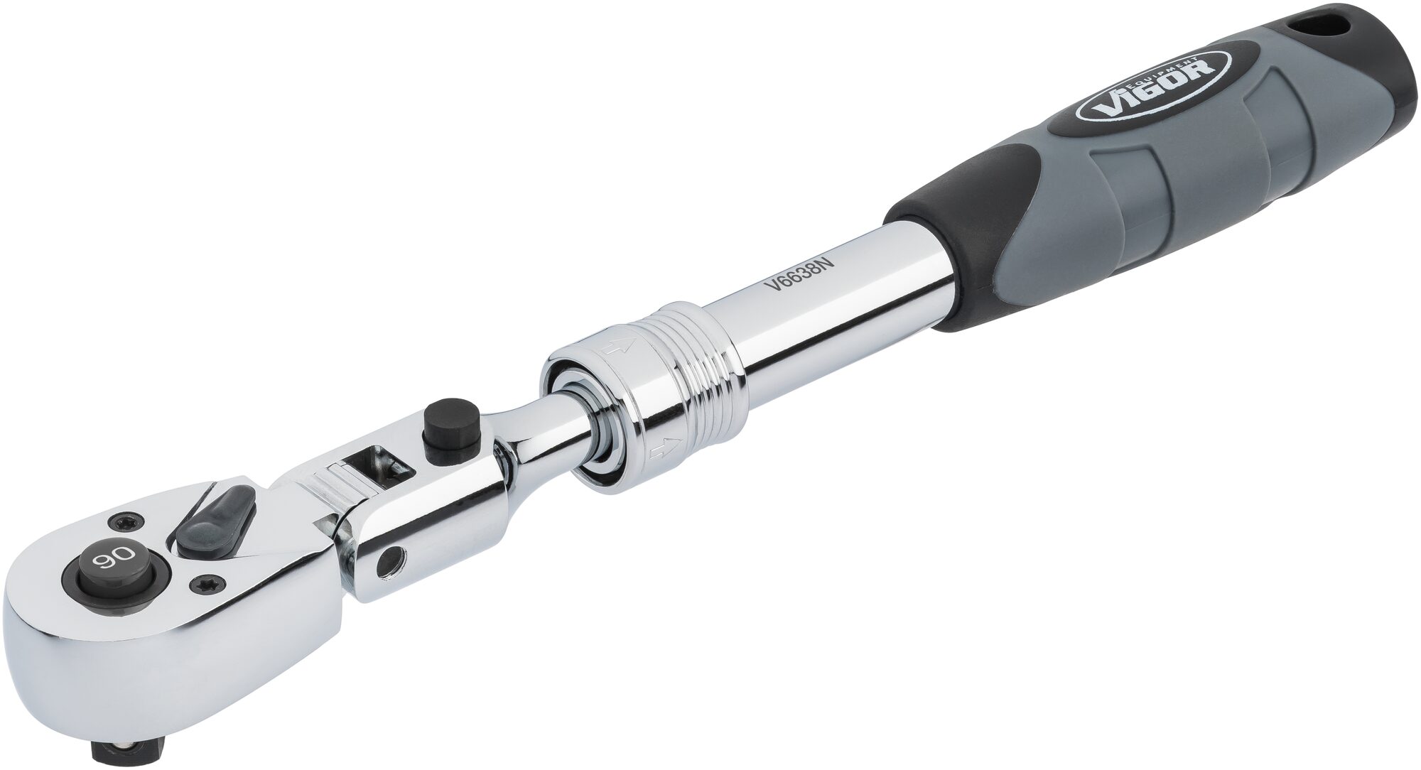 Prepínacia teleskopická račňa kĺbová 3/8", 250 - 350 mm - V6638N