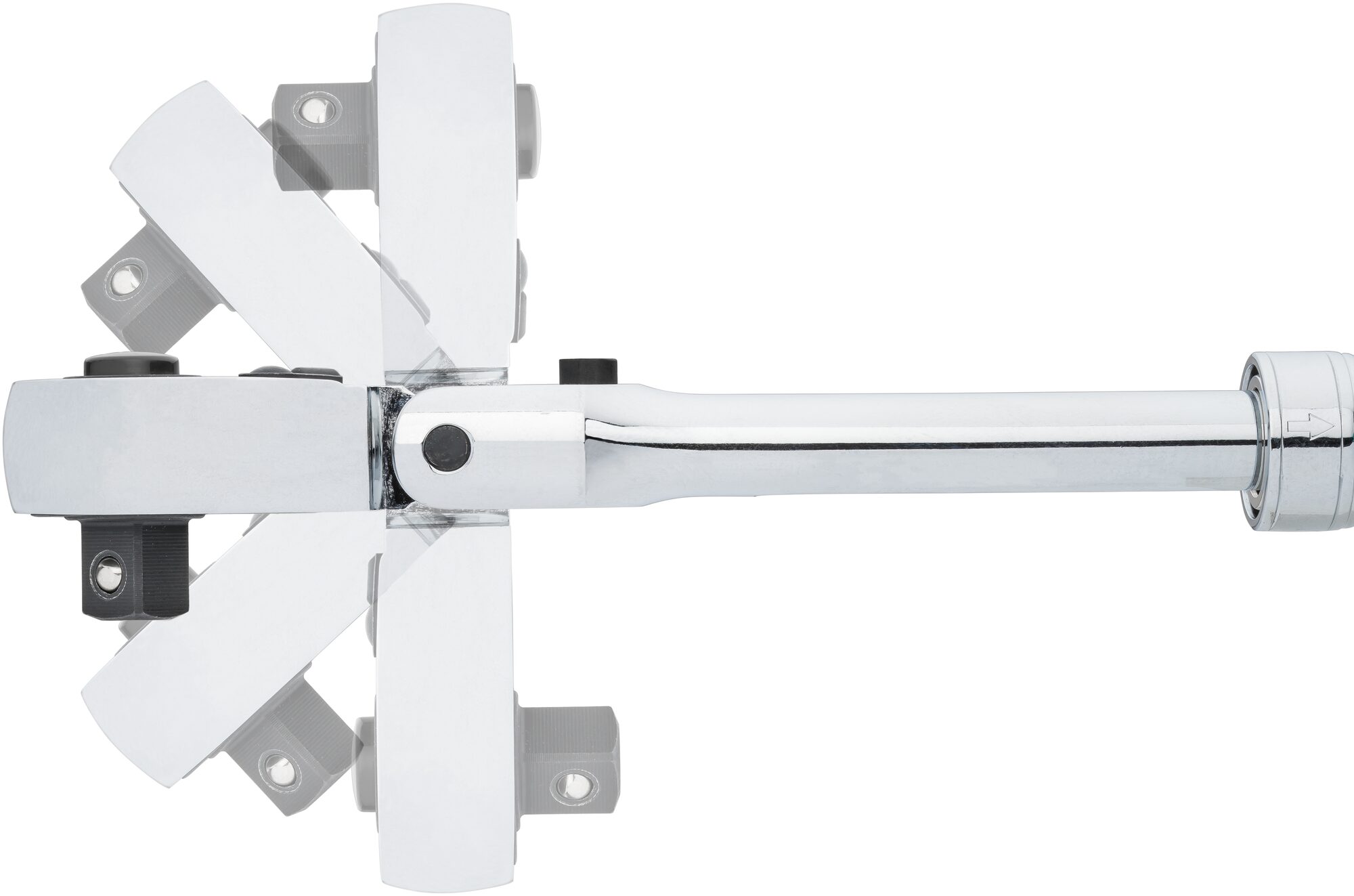 Prepínacia teleskopická račňa kĺbová 3/8", 250 - 350 mm - V6638N